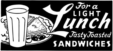 For A Light Lunch clipart
