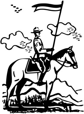 At sırtında atlı polis