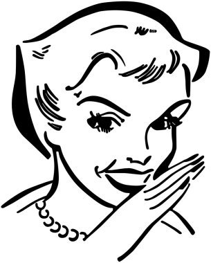 Gossiping Lady clipart
