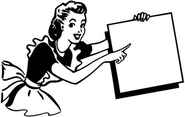 Pointing Lady clipart