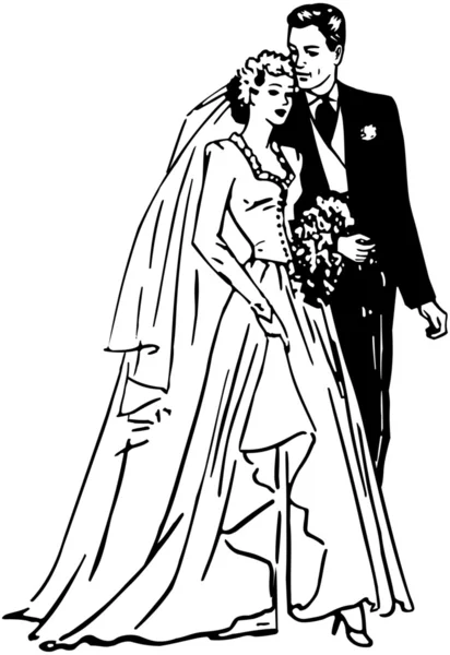 Brautpaar — Stockvektor