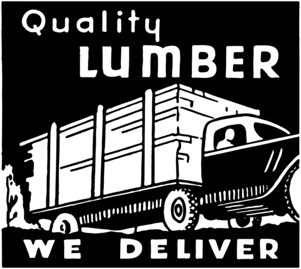 Quality Lumber — Stock Vector