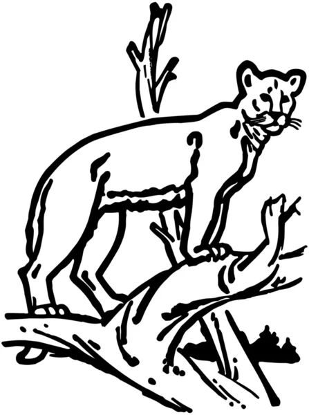 León de montaña — Archivo Imágenes Vectoriales