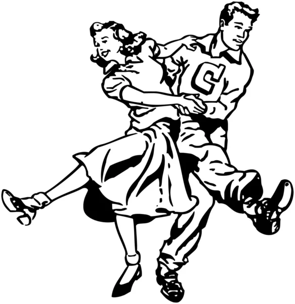 Jitterbug dancer, Royaltyfree Jitterbug dancer Vector Images