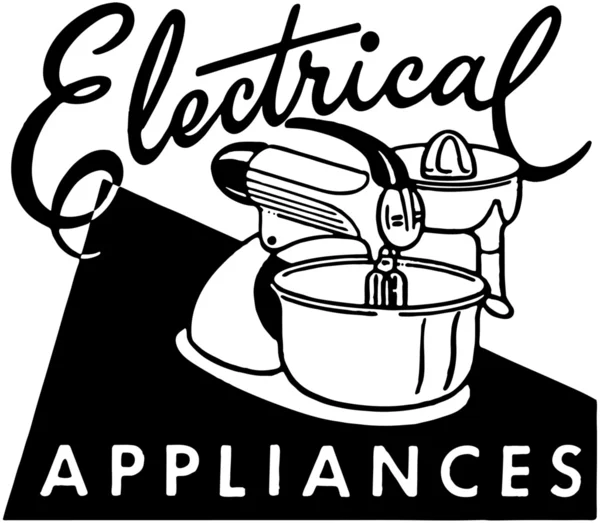Aparatos eléctricos — Archivo Imágenes Vectoriales