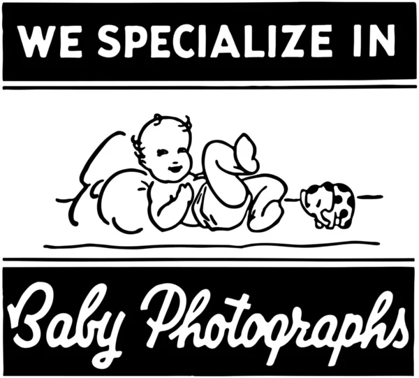 Photographies de bébé — Image vectorielle
