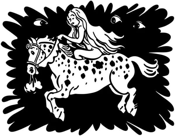 Lady Godiva — Vector de stoc