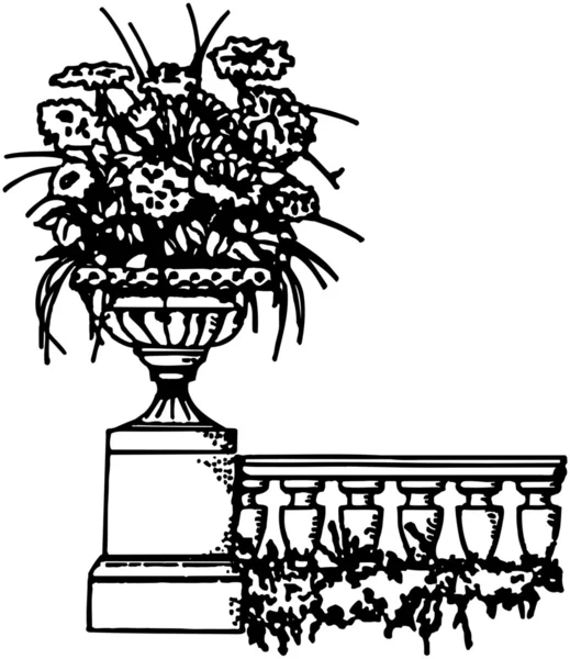 Motif de clôture de jardin — Image vectorielle