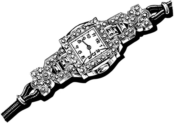 Mesdames Diamond Watch — Image vectorielle