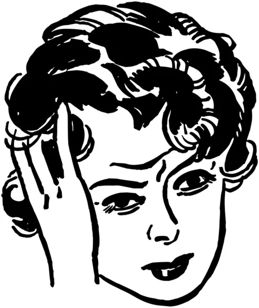 Başı ağrıyan kadın