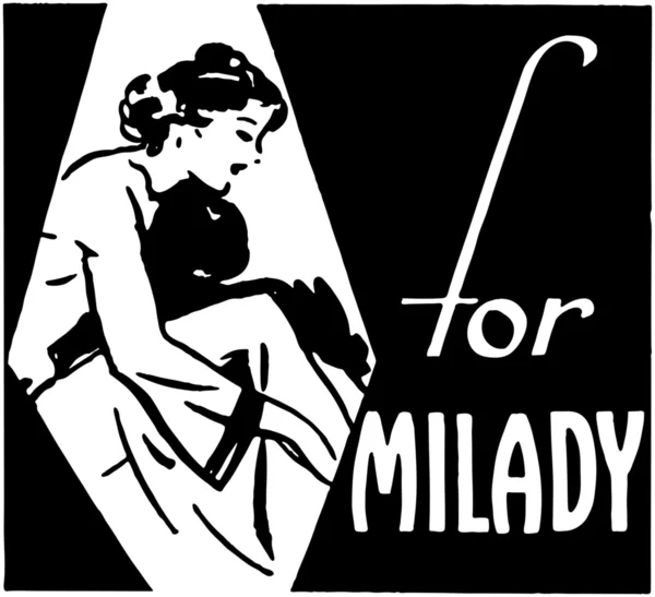 Para Milady — Vector de stock