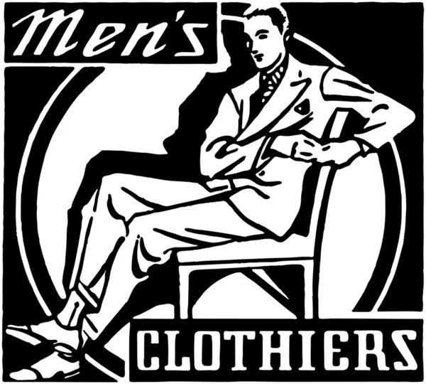 Vêtements pour hommes — Image vectorielle