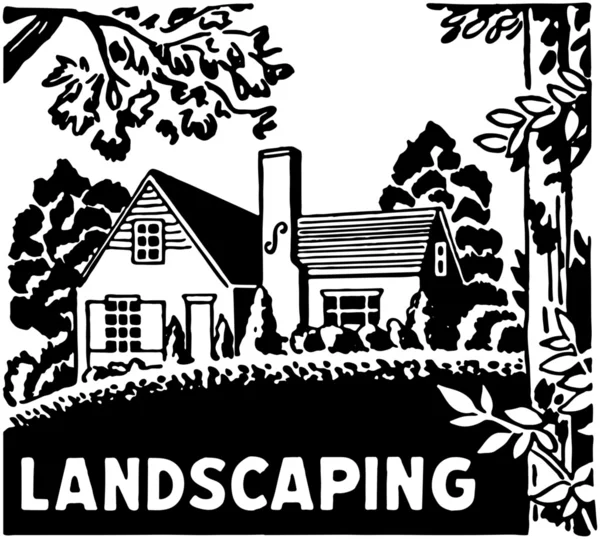 Landscaping — Stock Vector