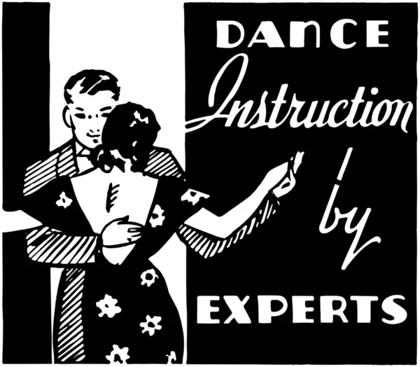 Dance Instruction — Stock Vector