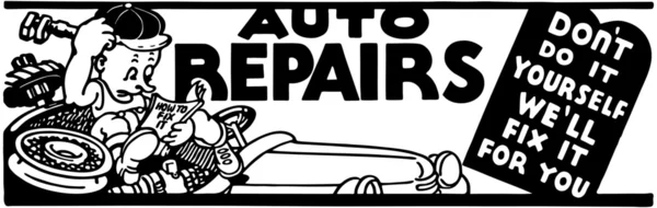 Reparaciones de automóviles — Vector de stock