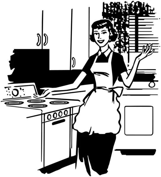 Modern Housewife — Stock Vector