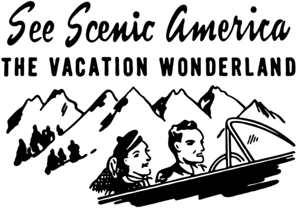 Lihat Scenic America - Stok Vektor