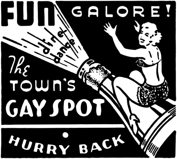 O ponto gay da cidade —  Vetores de Stock