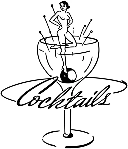 Cocktails Banner — Stockvector