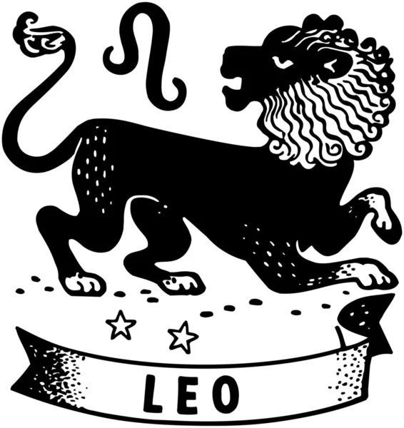 Leo underteckna — Stock vektor
