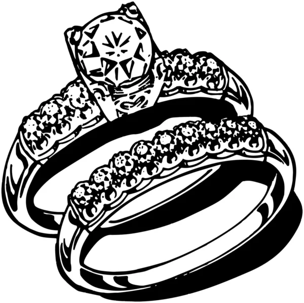 Wedding Rings — Stock Vector