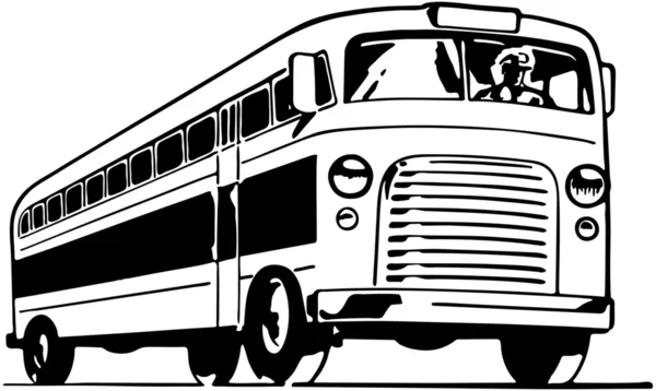 Retro Bus — Stock Vector