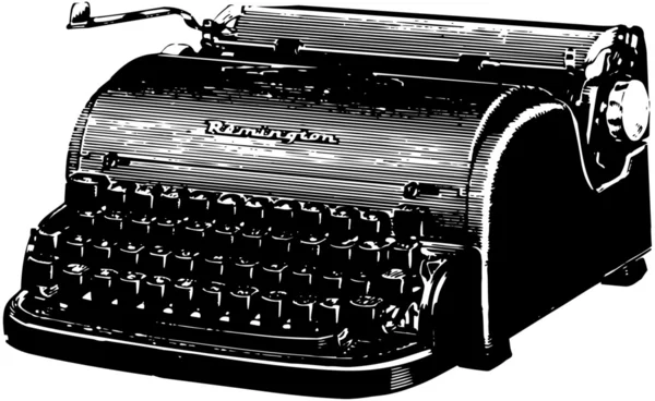 Пишущая машинка Remington — стоковый вектор