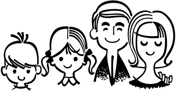 Perfect Family — Stock Vector