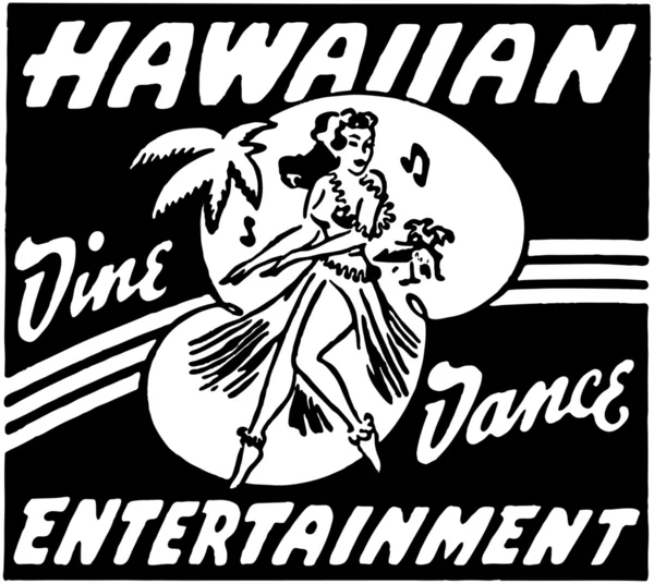 Entretenimiento hawaiano — Vector de stock