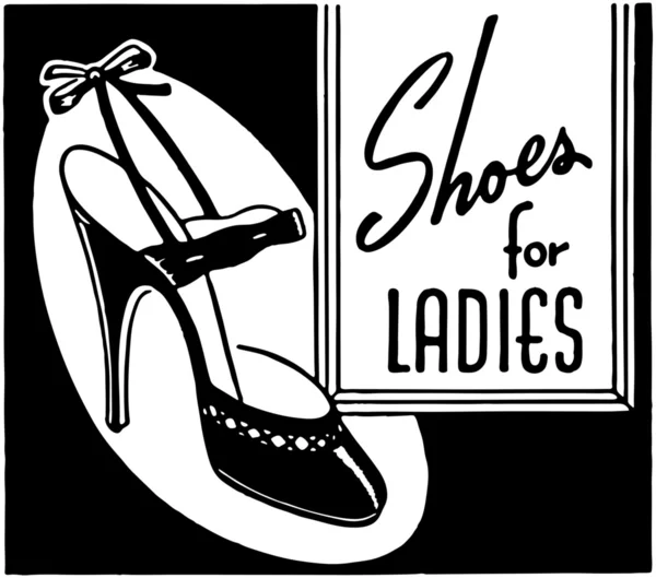 Schuhe für Damen — Stockvektor