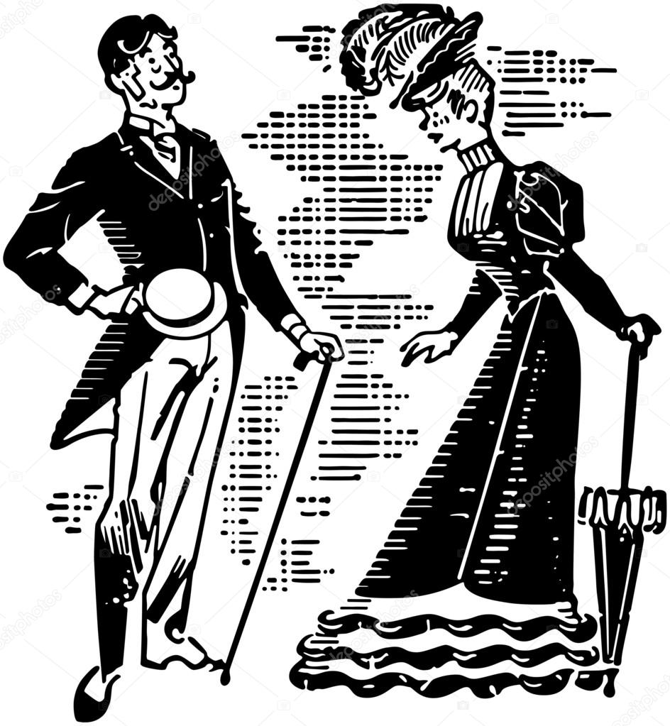 Victorian Couple Courting