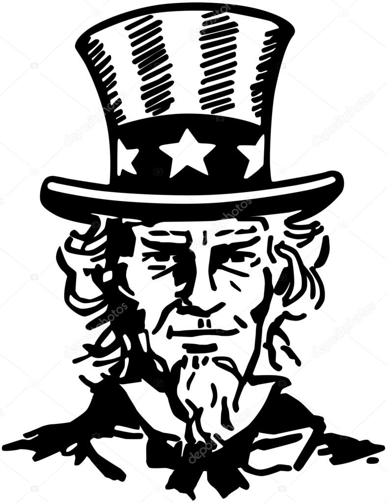 Uncle Sam Black And White