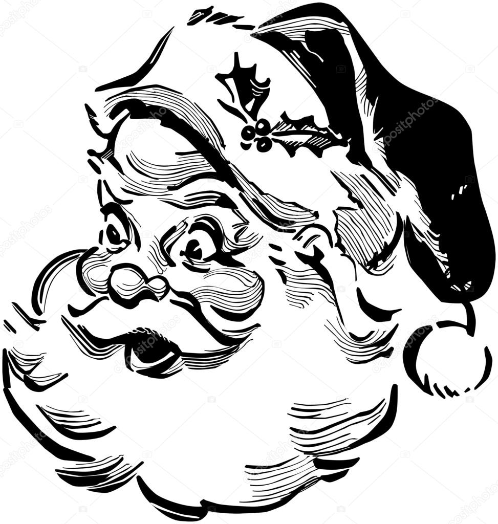 Download Retro Santa — Stock Vector © RetroClipArt #55667869