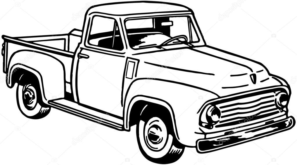 Download Clipart: red pickup truck | Pickup Truck — Stock Vector ...