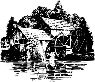 Grist Mill clipart