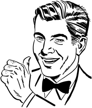 Man With Thumbs Up clipart