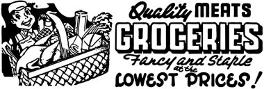 Quality Meats Groceries clipart