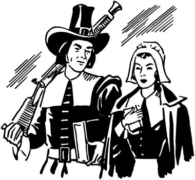 Pilgrims clipart