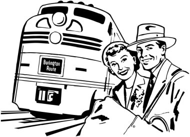Travel By Train clipart