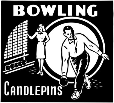 Bowling Candlepins clipart