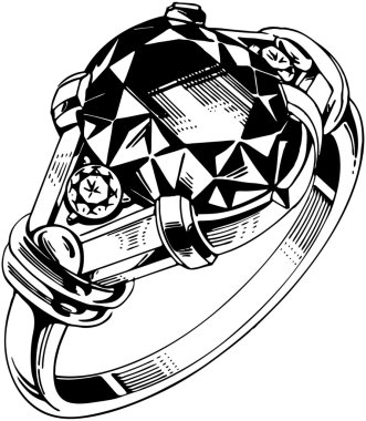 Küçük yuvarlak taş yüzük