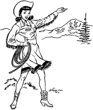 sevimli inek kızschattig cowgirl