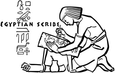 Egyptian Scribe clipart