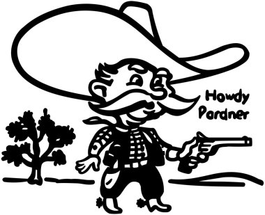 Howdy Pardner clipart