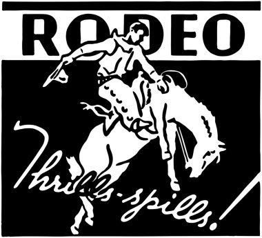 Rodeo sign clipart