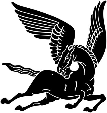 Pegasus at siluet