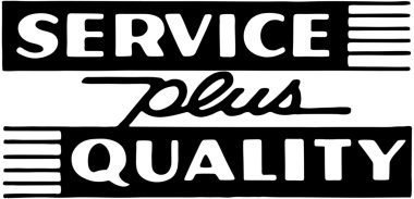 Service Plus Quality clipart