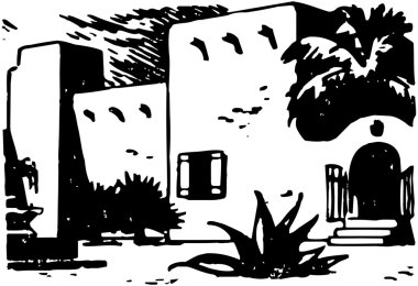 Retro Adobe Hacienda
