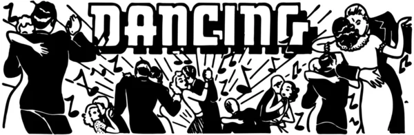 Bailando — Vector de stock