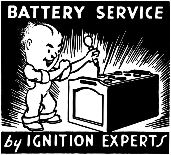 Batterieservice — Stockvektor